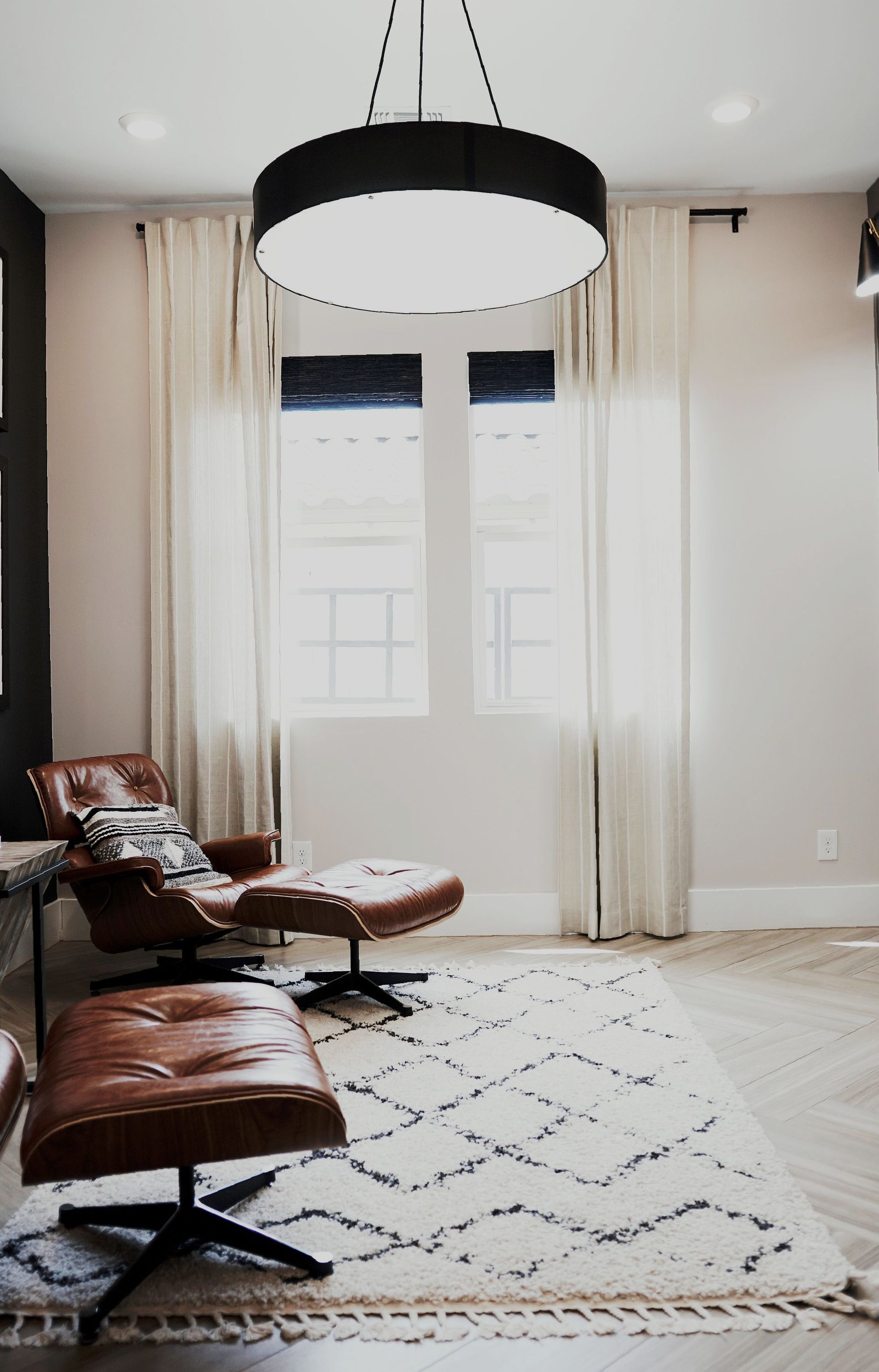 Three Big Window With Vertical Blinds In The Living Area — BlindDESIGN In Kingscliff