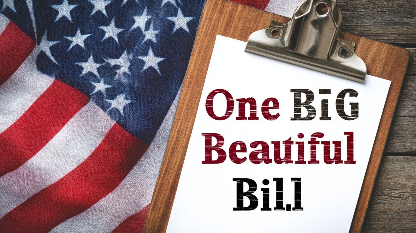A clipboard with the words one big beautiful bill written on it