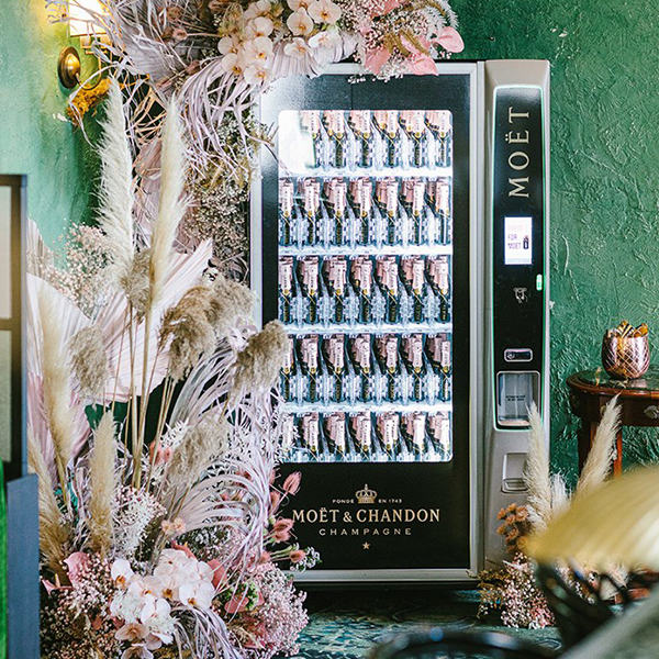 This Champagne Vending Machine Serves You Mini Bottles of Moët