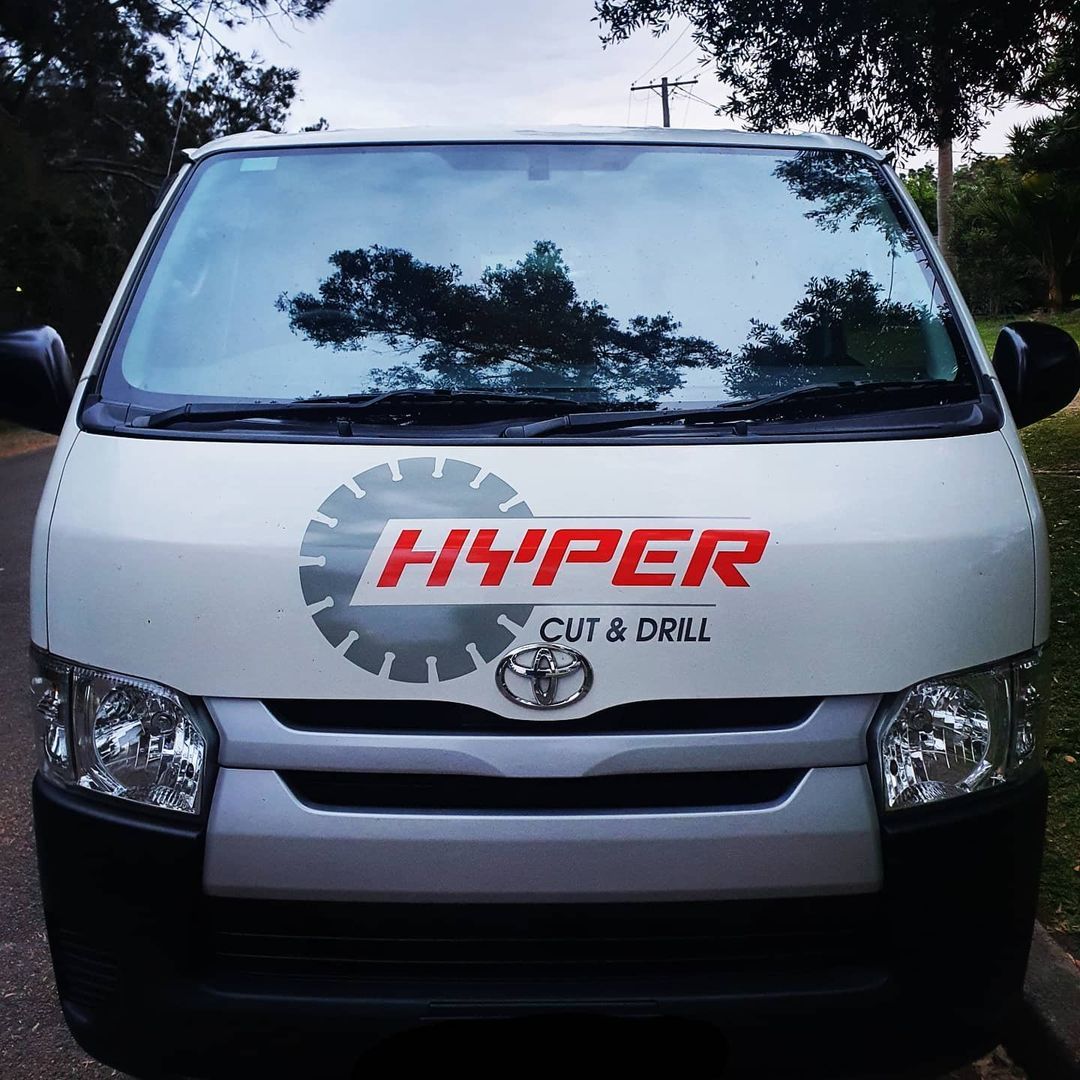 Hyper Cut & Drill Work Van — Hyper Cut & Drill in Swansea, NSW