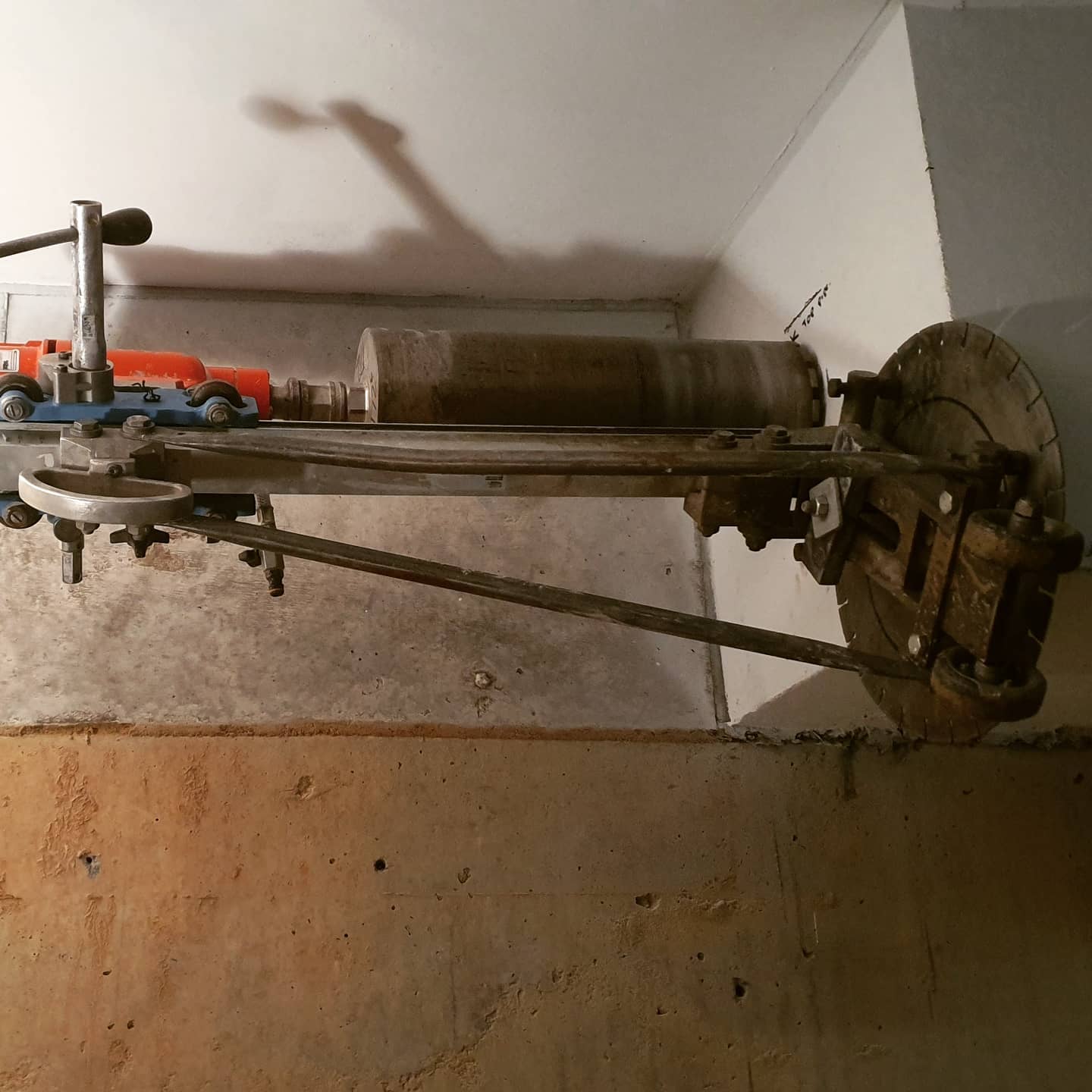 Drilling into Wall — Hyper Cut & Drill in Swansea, NSW