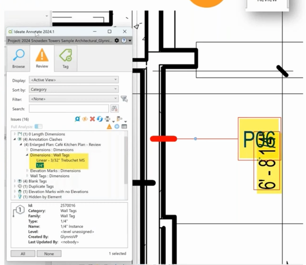 Screenshot IdeateApps Annotation Clashes
