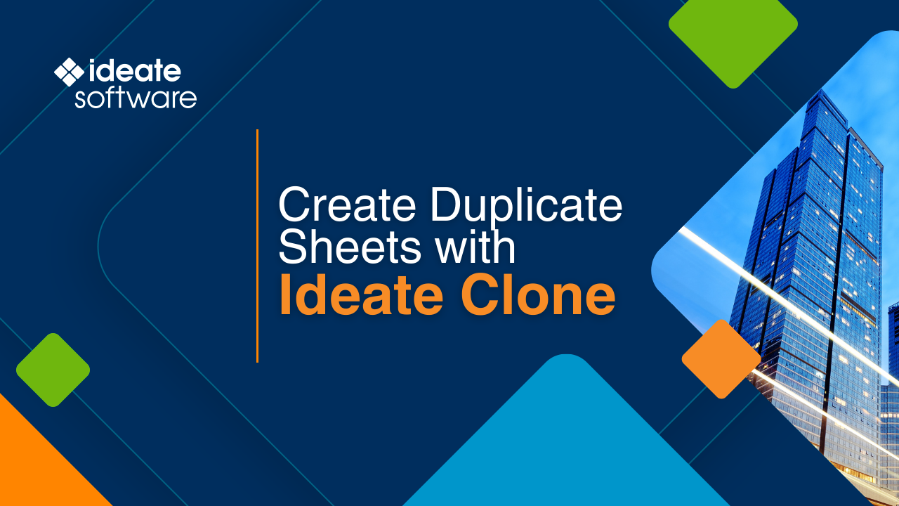 Create Duplicate Sheets in Revit with Ideate Clone