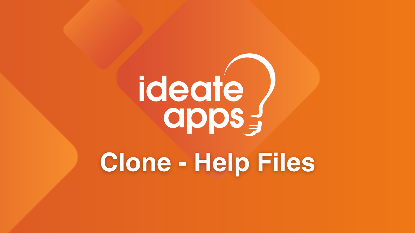 Search IdeateApps Clone Help Files