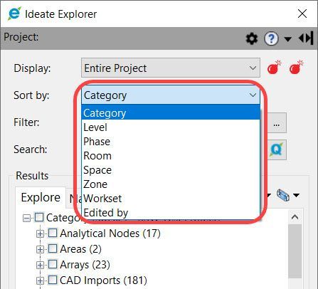 Ideate Explorer Sort By