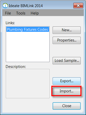 Importing a Link With Ideate BIMLink
