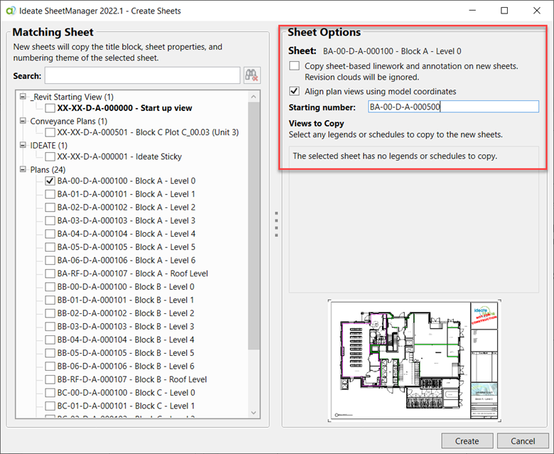 Ideate SheetManager Add-In for Revit | Templates