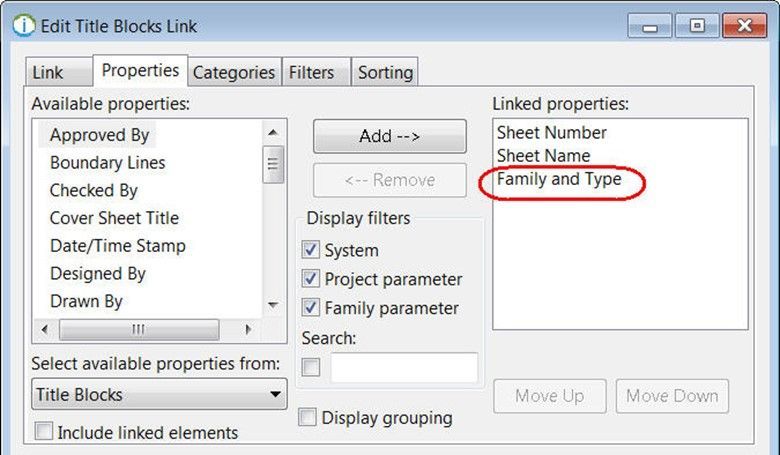 Editing Title Block Assignments in Revit with Ideate BIMLink