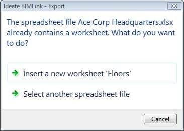 Export Revit Schedule to Existing Excel File
