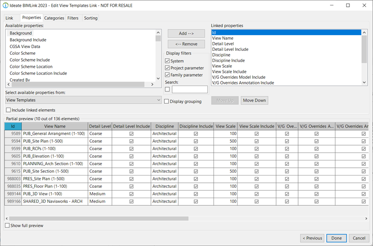 Managing View Template Properties with Ideate BIMLink