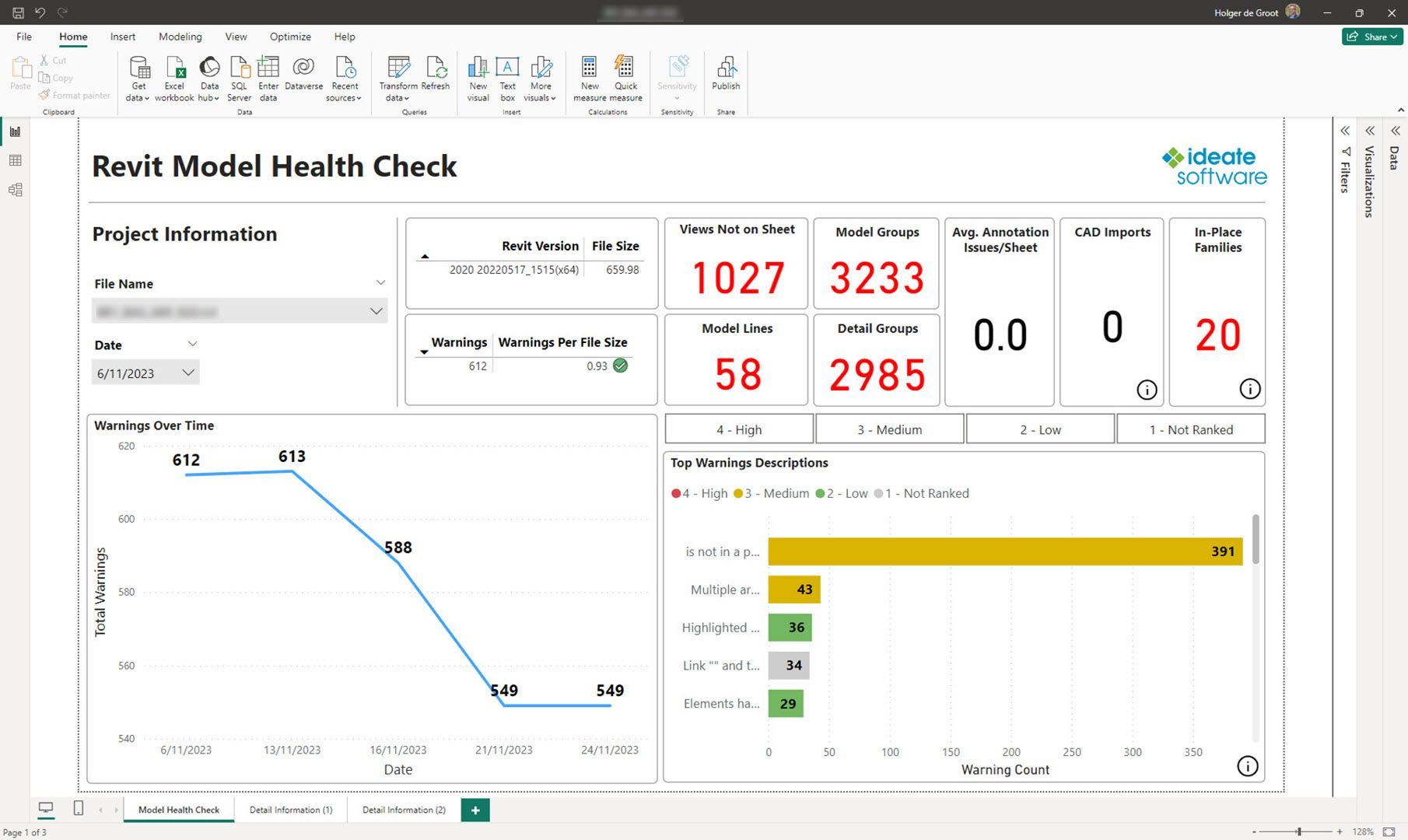 Ideate Automation and Modmation - Revit Model Health Check