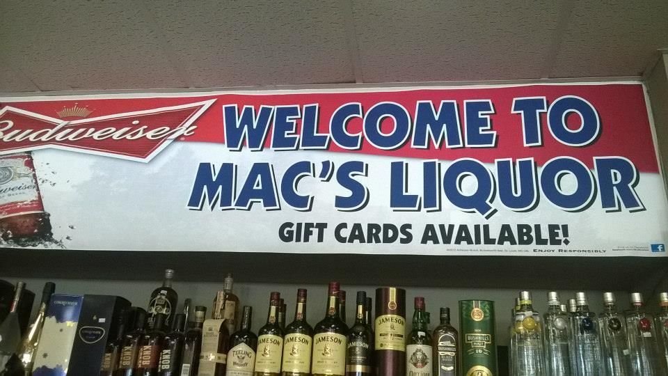 Mac's Liquor Banner