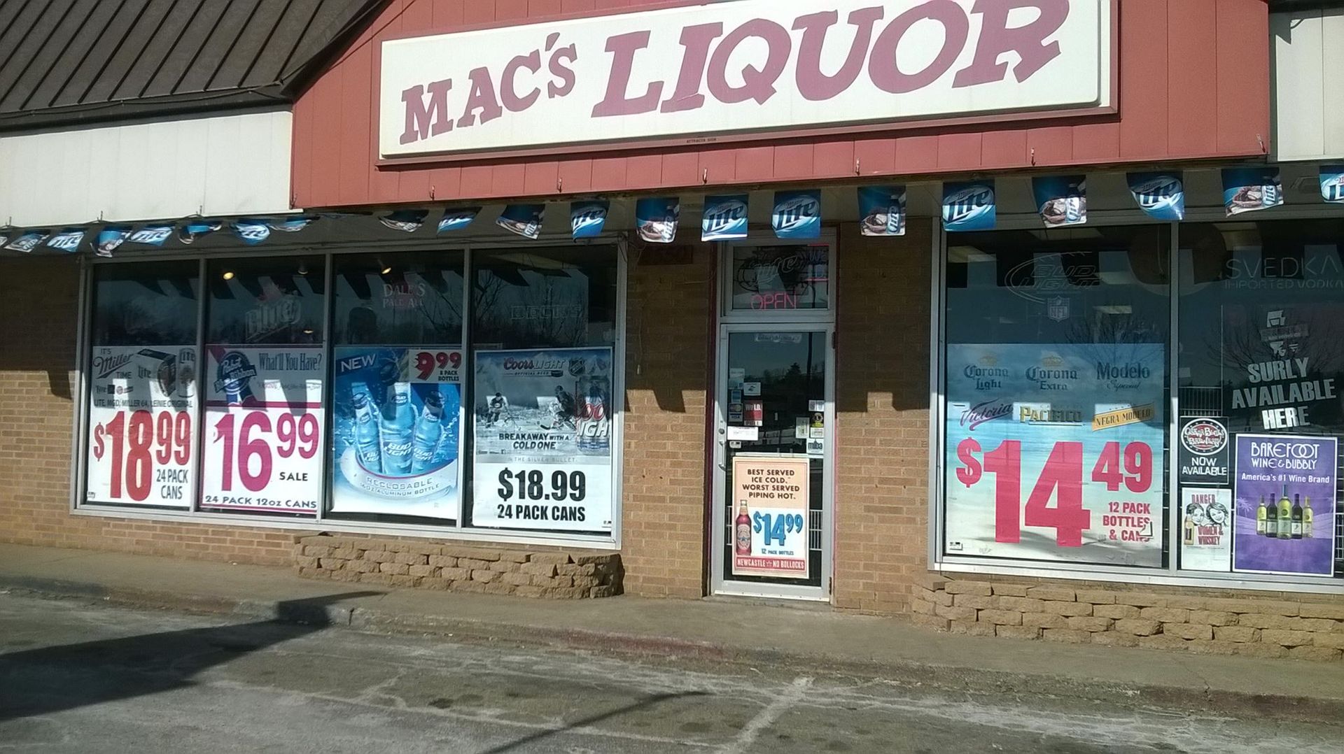 Mac's Liquor Store Exterior