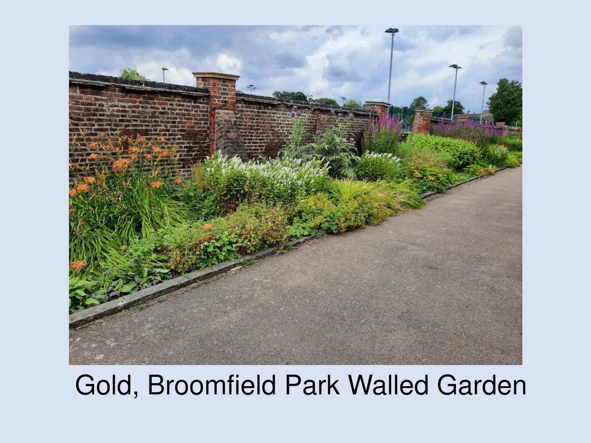 Enfield in Bloom Award Broomfield Park winners