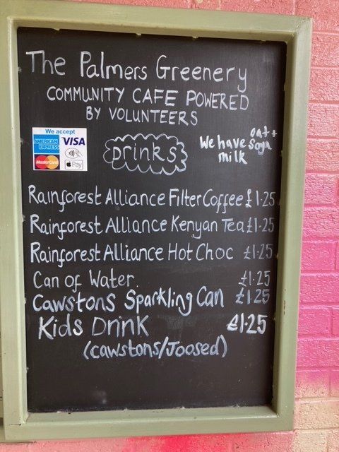 The palmers greenery community cafe is powered by volunteers