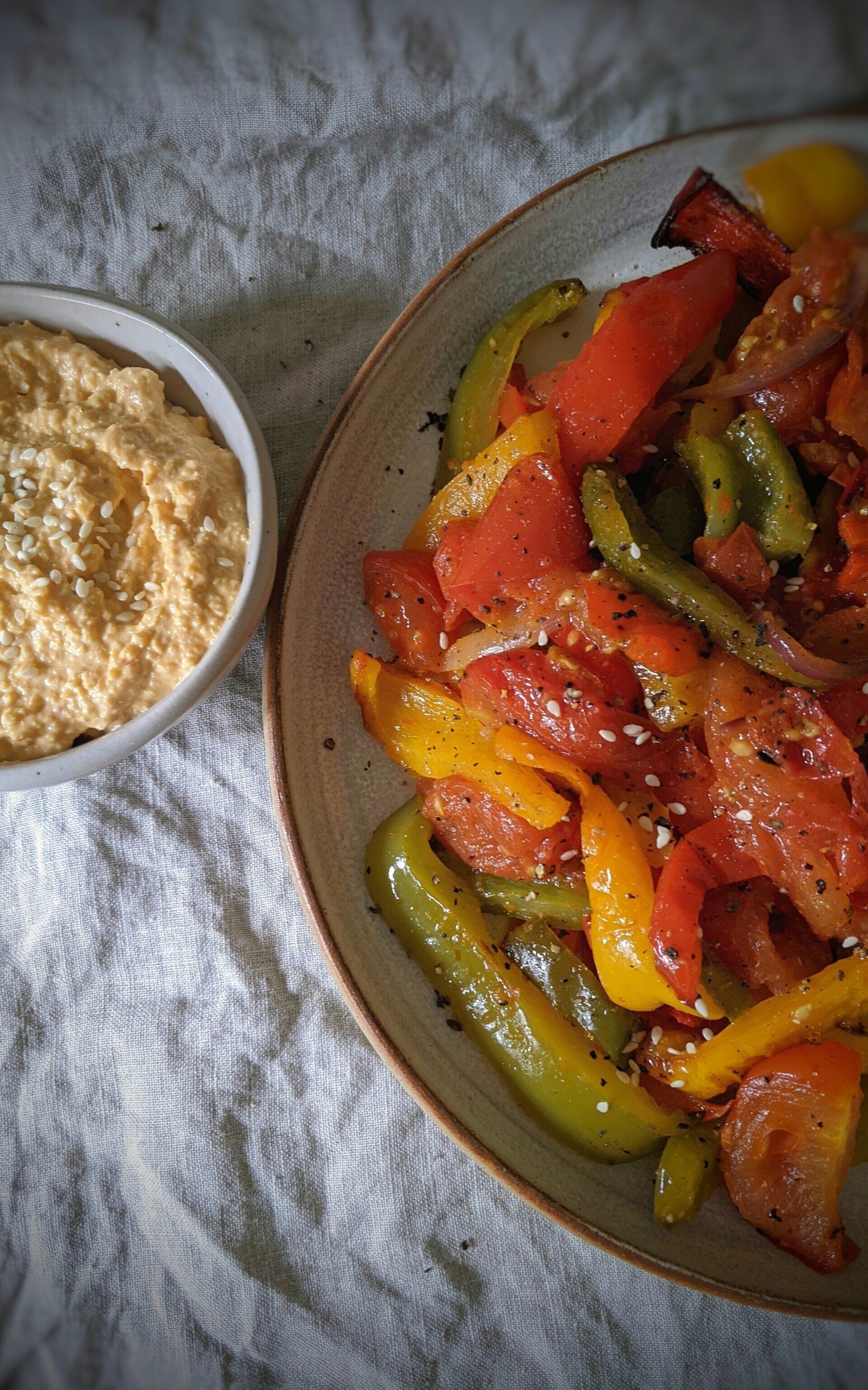Roasted Peppers and Tomatoes with Herbs