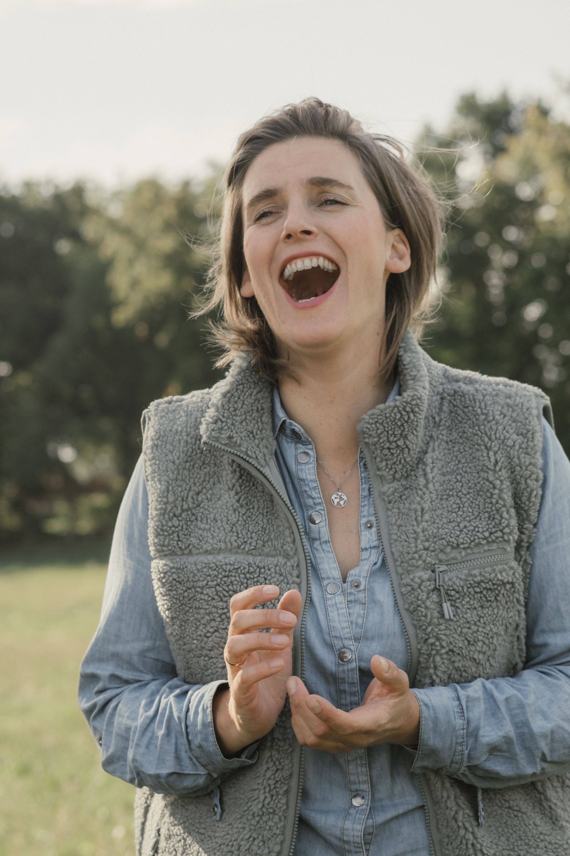 Imke von Mejer lachend