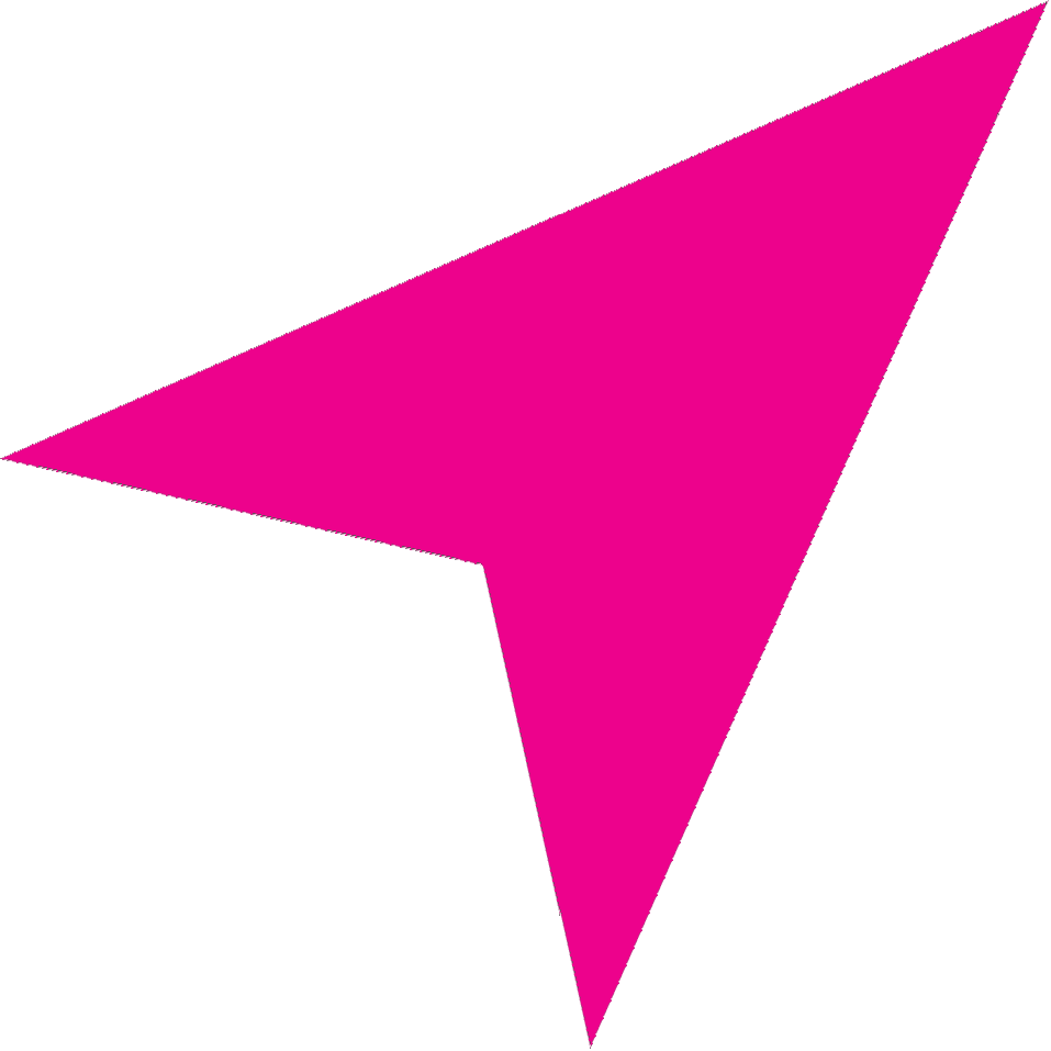 a pink arrow pointing to the right on a white background