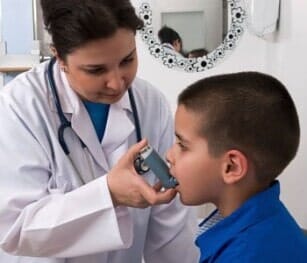Boy having a asthma check up — pediatrics | Rocky Mount NC