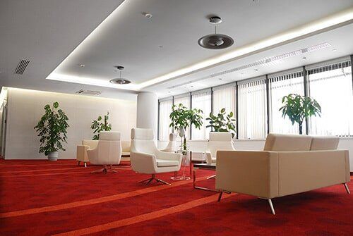 Wide Room with Red Carpet — Flooring in Verona, PA