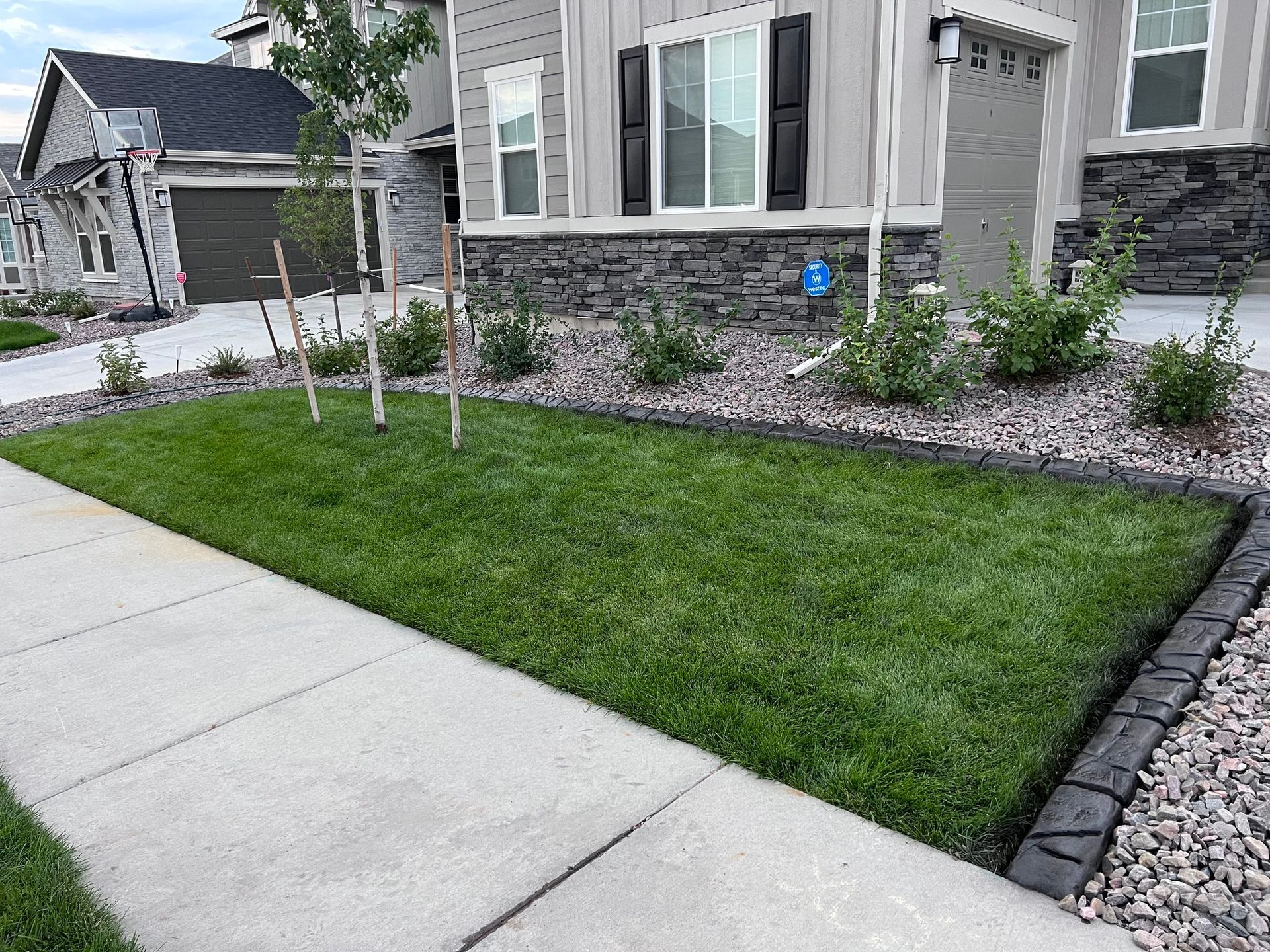 House with Sidewalk — Centennial, CO — Colorado Curbing & Landscape