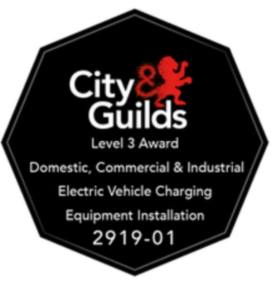 City of guilds electric vehicle charging logo