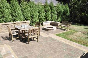 Brick With Table And Chair In The Backyard — Northbrook, IL — Shelly’s Landscape 