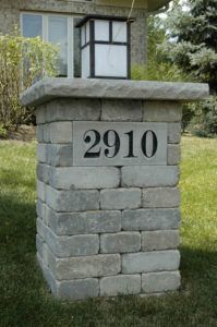 Brick With Number — Northbrook, IL — Shelly’s Landscape 