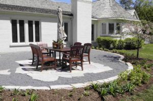 Brick With Table And Chair — Northbrook, IL — Shelly’s Landscape 