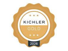 LightPro Cornerstone Logo — Northbrook, IL — Shelly’s Landscape A gold scalloped circular award badge with the text