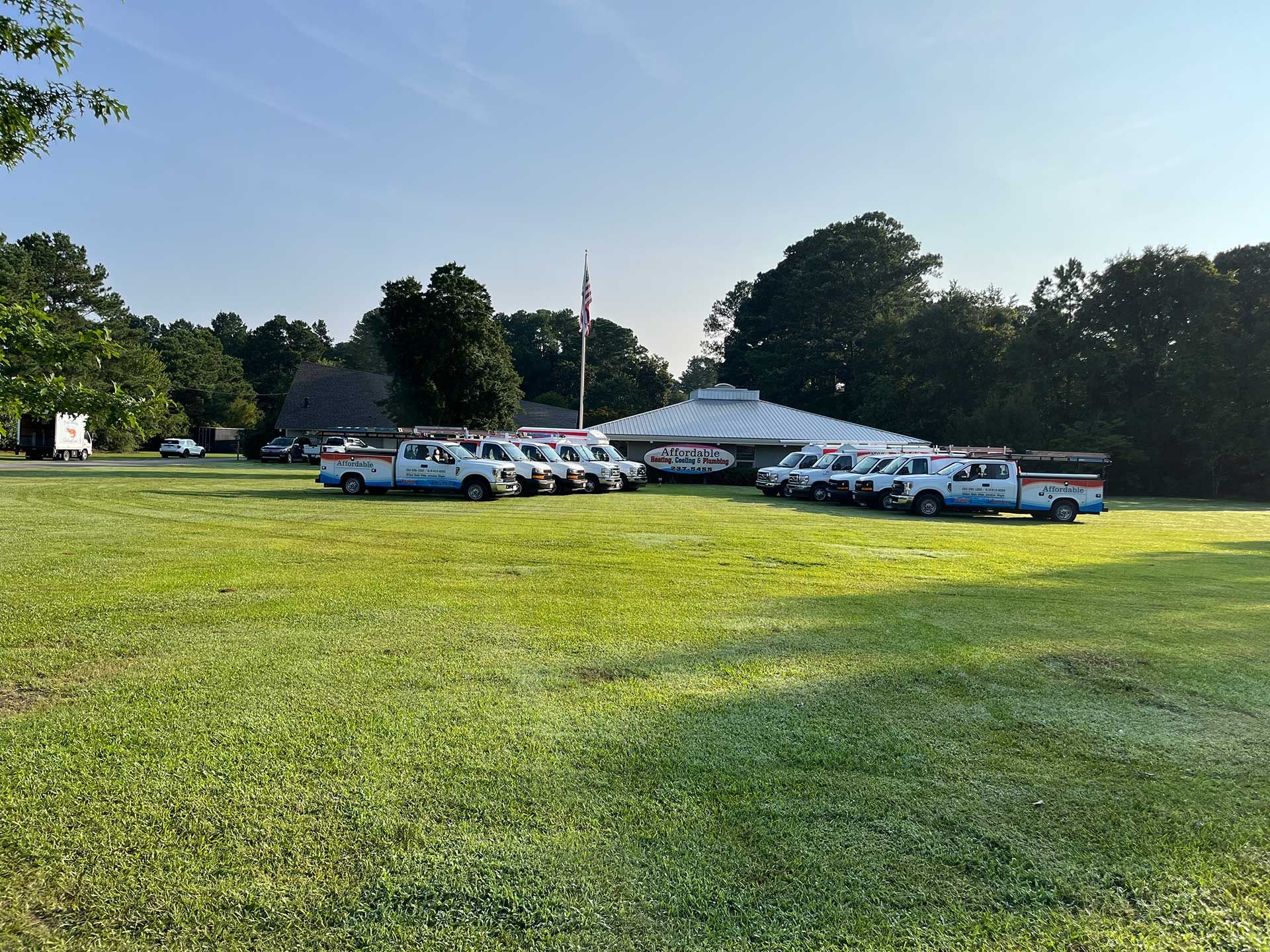 store exterior with van 17