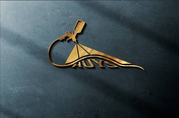 Golden logo with a spray gun over a pyramid, "HUYS" text. Dark background.