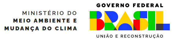 Logotipo do Ministério do Meio Ambiente e Mudanças Climáticas do Brasil. A palavra 