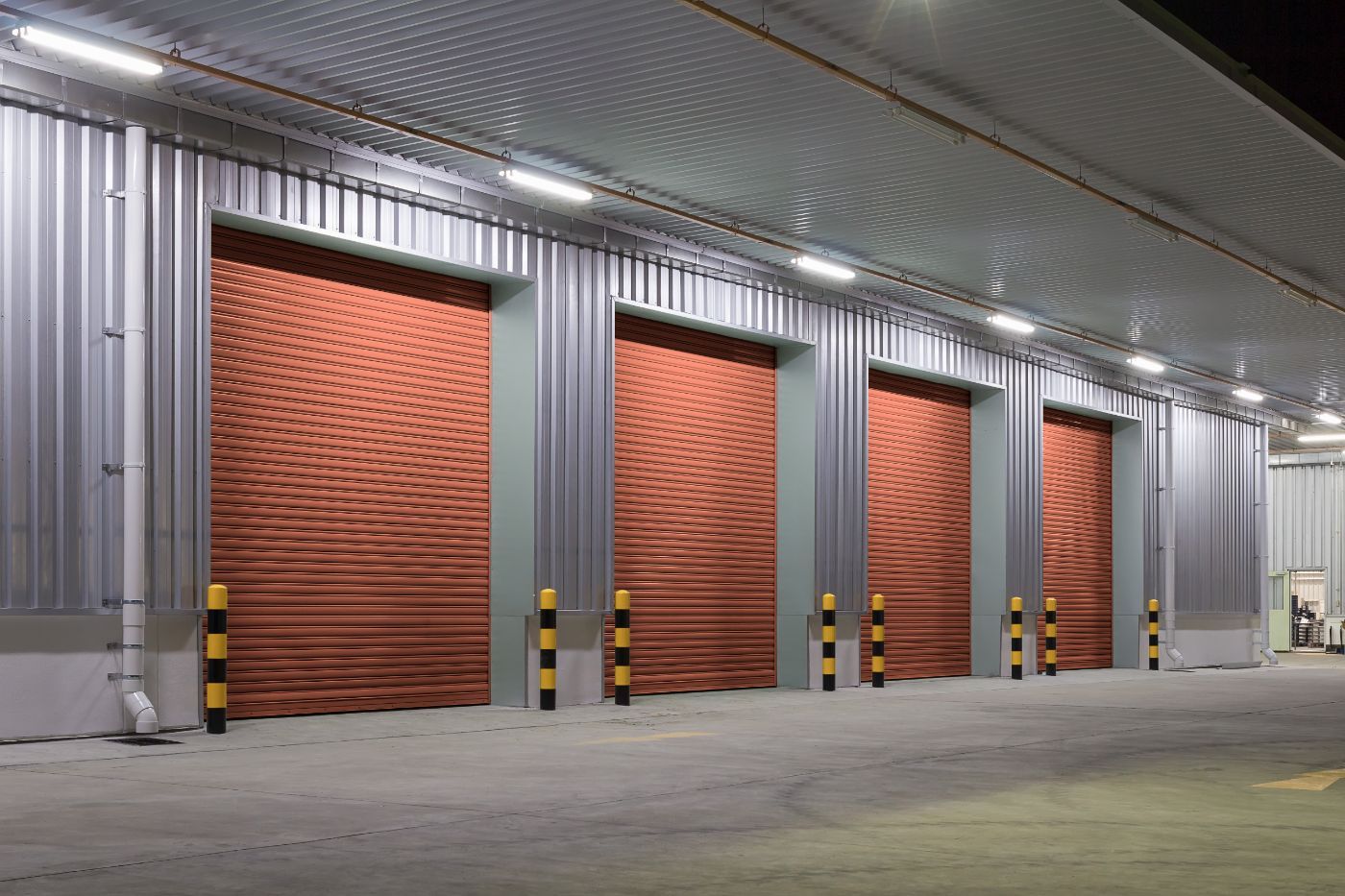 New commercial garage doors