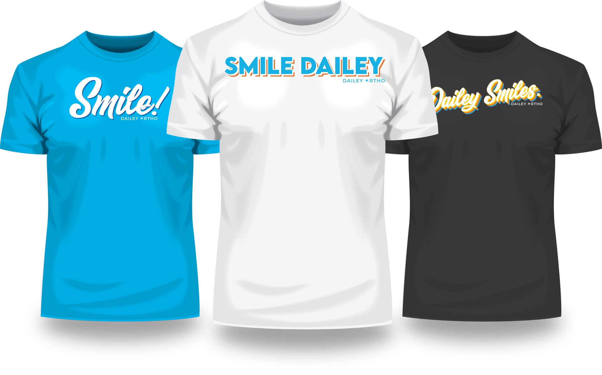 Examples of an OMG client t-shirt