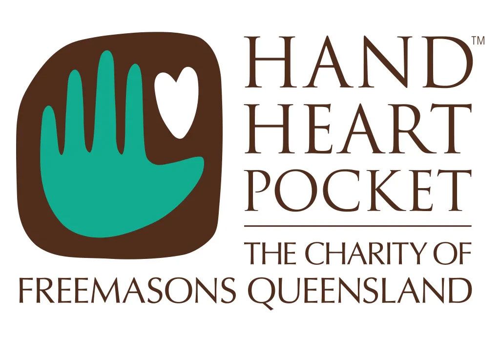 hand heart pocket logo