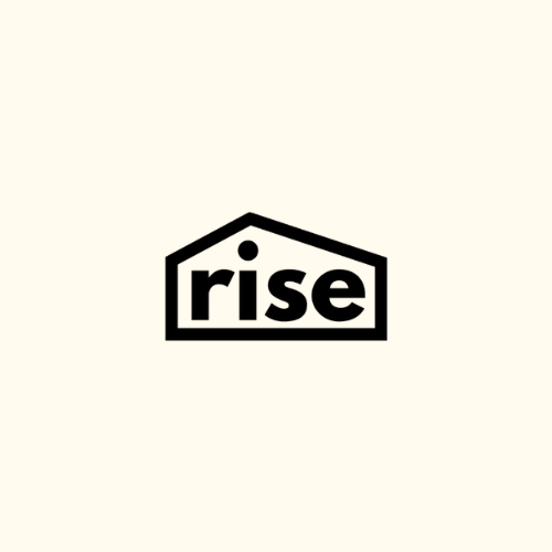 Black and white logo of the word 