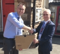 Laptop Donation To Wraxall Primary School North Somerset