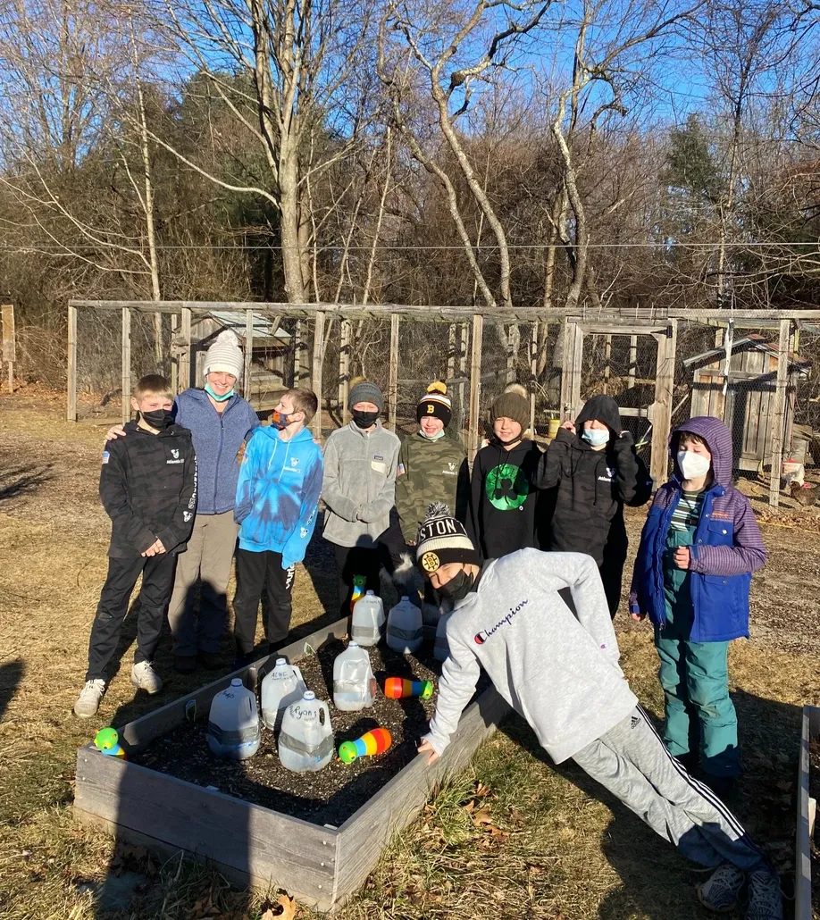Montessori children With Seeds