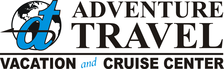 The logo for adventure travel vacation and cruise center