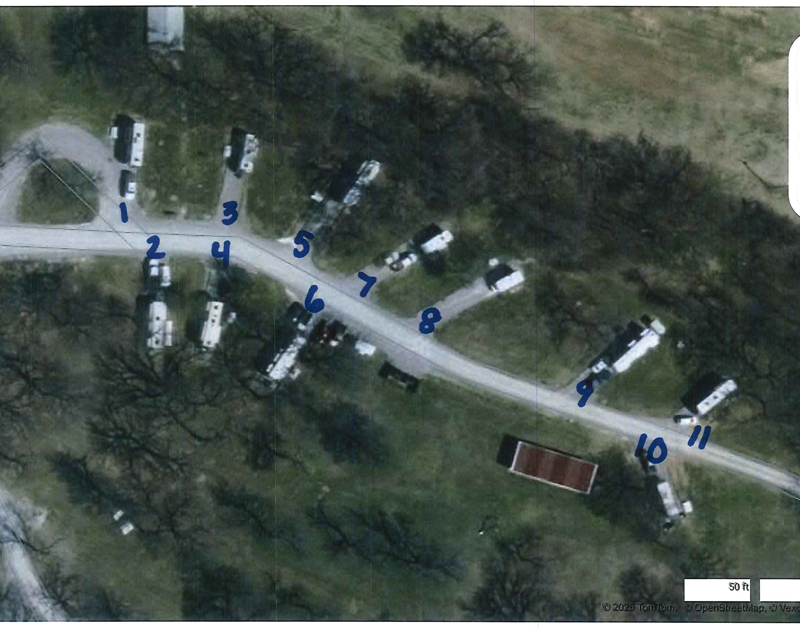 LETRA Rental Cabins satellite view layout