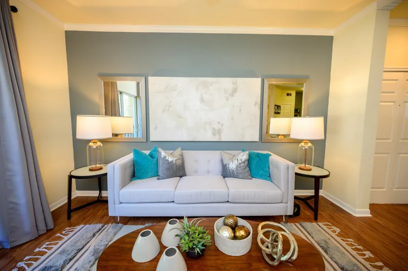 Spacious Living Room | The View at Lakeside