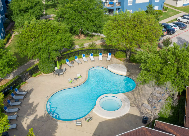 Aerial View of Pool | The View at Lakeside