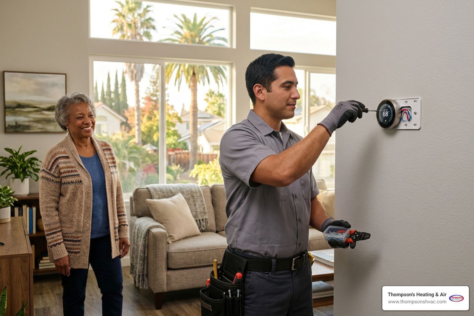 smart thermostat installation West Sacramento home energy efficiency - smart thermostat installation