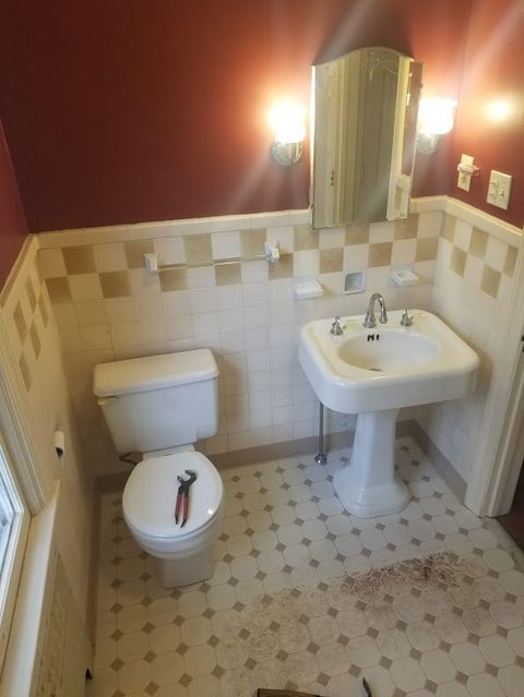 After Remodeling Toilet and Sink — York, PA — Raab Construction