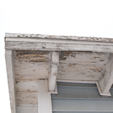 Michigan Wildlife Solutions - A white wooden roof with peeling paint on it