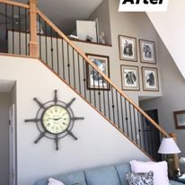 Newly Painted White Stairs — Rocky Mount, VA — Lozeau Construction Inc
