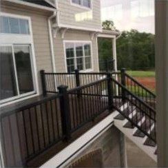 House With Deck Railing And Sliding Glass Door — Rocky Mount, VA — Lozeau Construction Inc