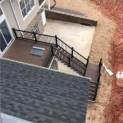 Upper View Of Exterior House With Wooden Deck — Rocky Mount, VA — Lozeau Construction Inc