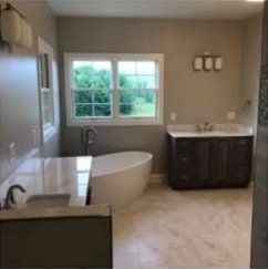Modern Bathroom Interior — Rocky Mount, VA — Lozeau Construction Inc